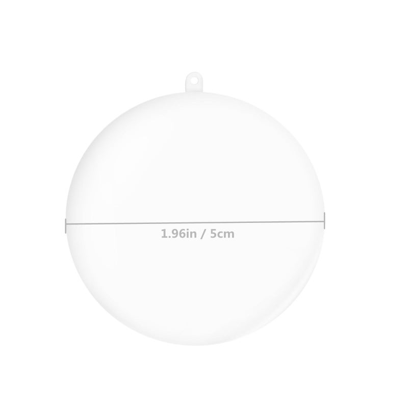 AGM 20Pcs 1.97'' Clear Plastic Fillable Ornaments Ball, AGM DIY Plastic Christmas Tree Hanging Ornaments Ball, 50MM Decoration Crafts for New Years Present, Holiday, Wedding, Party Home Decor - Image 3